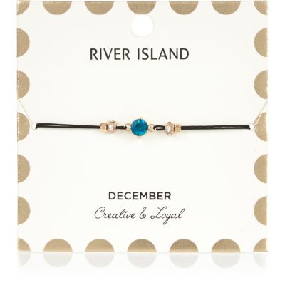Blue December birthstone bracelet